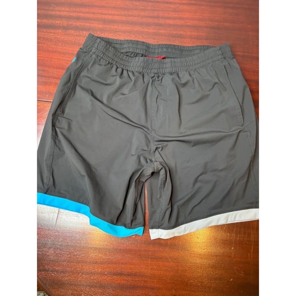Redvanly Byron Men’s M Black 7” Performance Golf Athletic Shorts Blue Gray